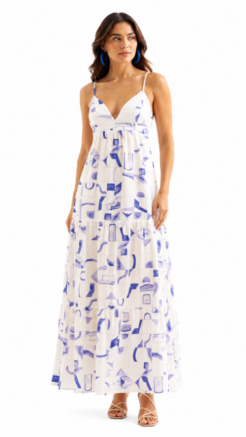 Vestido Midi Amarração Costas Cacay R:103198