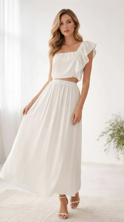 Vestido Um Ombro Manga Balone Cacay R:103074