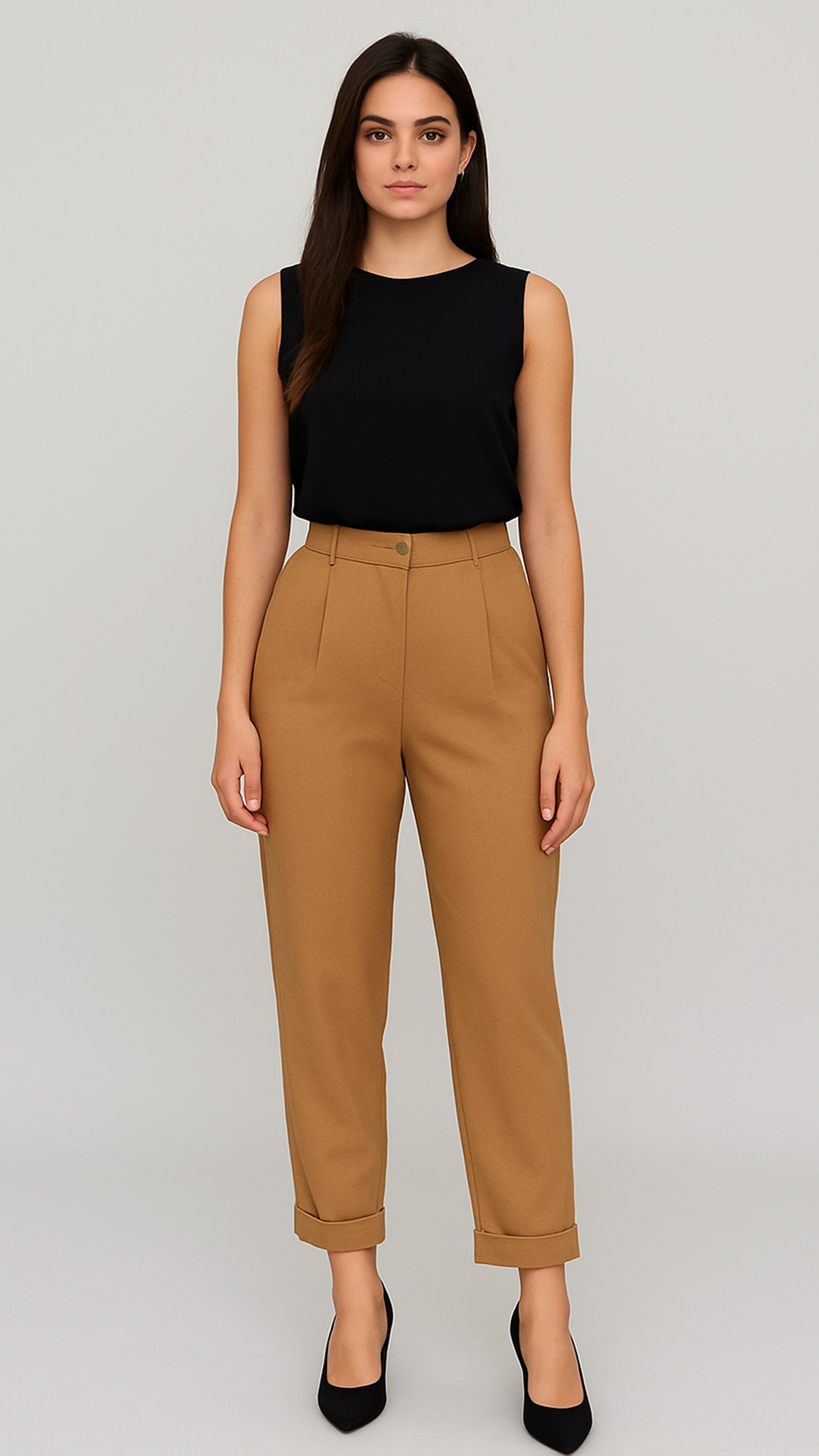 Calça Cenoura Com Barra Dobrada Cacay R:102815