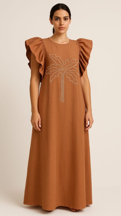 Vestido Bordado Longo Cacay R:102863