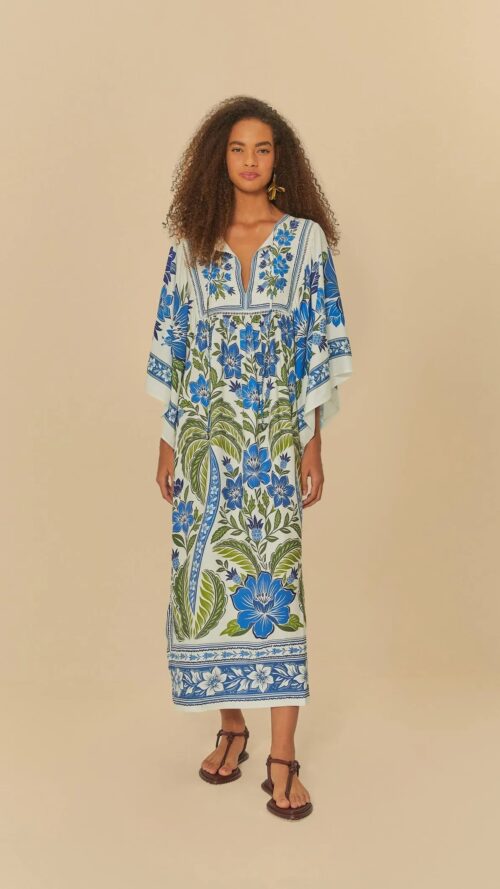 Vestido Cropped Bata Estampado Tropicance Farm R:335187