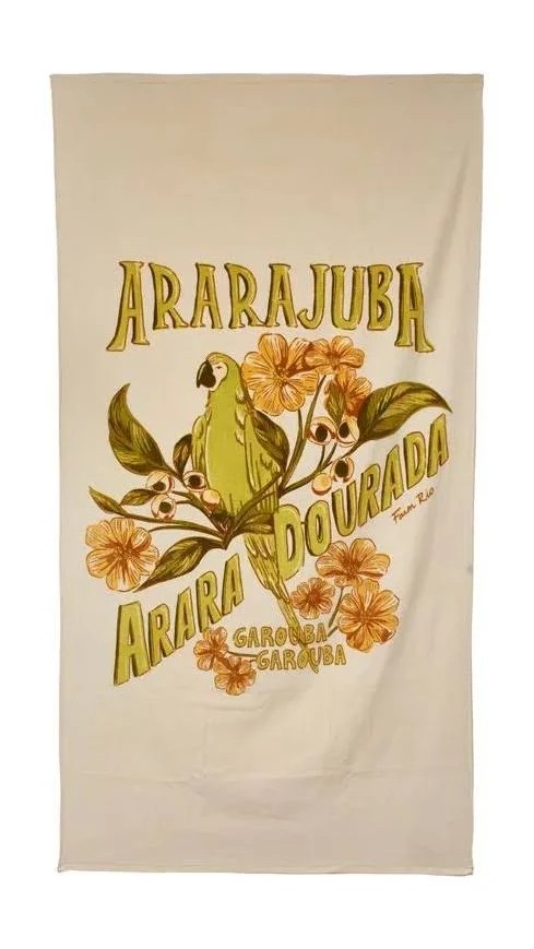 Toalha Chamego Floral Ararajuba Farm R:78320464