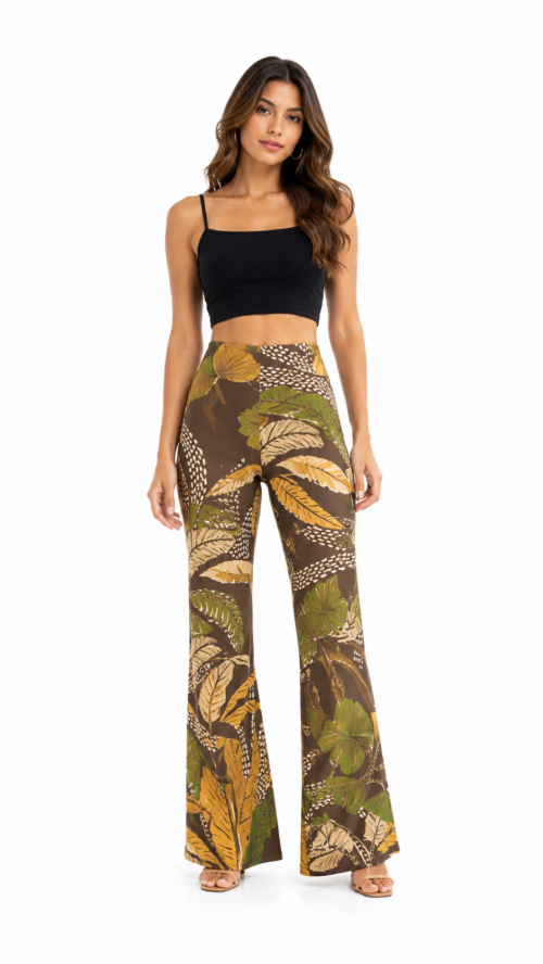 Calça Flare Floresta Sketch Farm R:338575