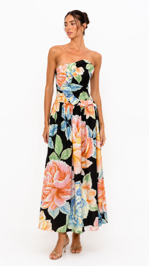 Vestido Cropped Floral Sofia Farm R:337853