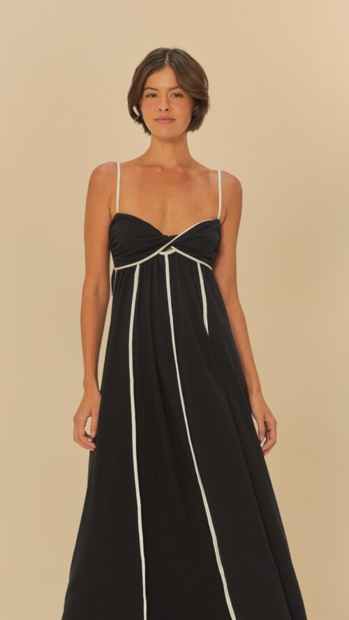 Vestido Cropped Recortes Com Viés Farm R:338866