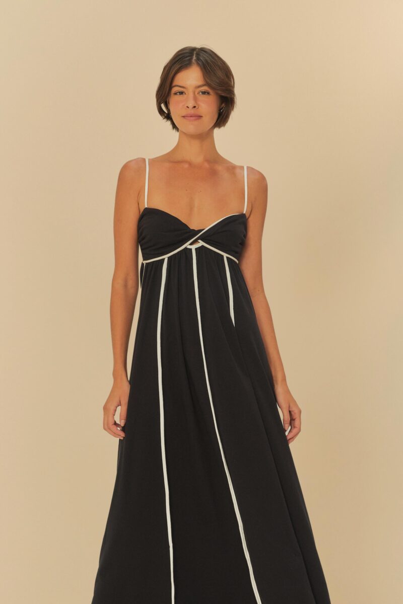 Vestido Cropped Recortes Com Viés Farm R:338866 - Image 3