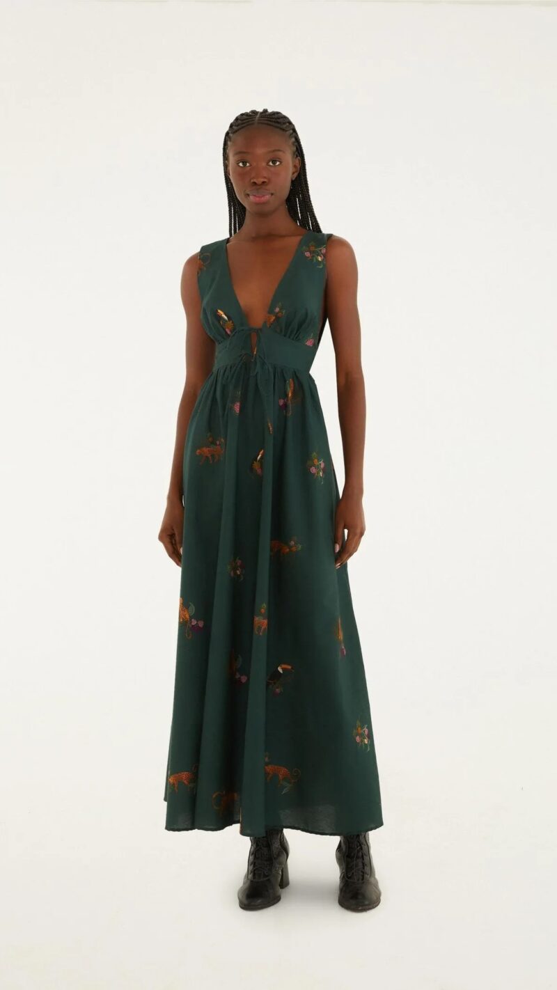 Vestido Longo Florestinha Farm R:343383