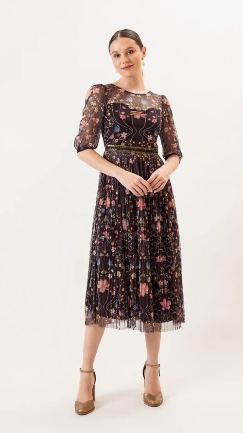Vestido Super Midi Jardim Real Antix R:082900