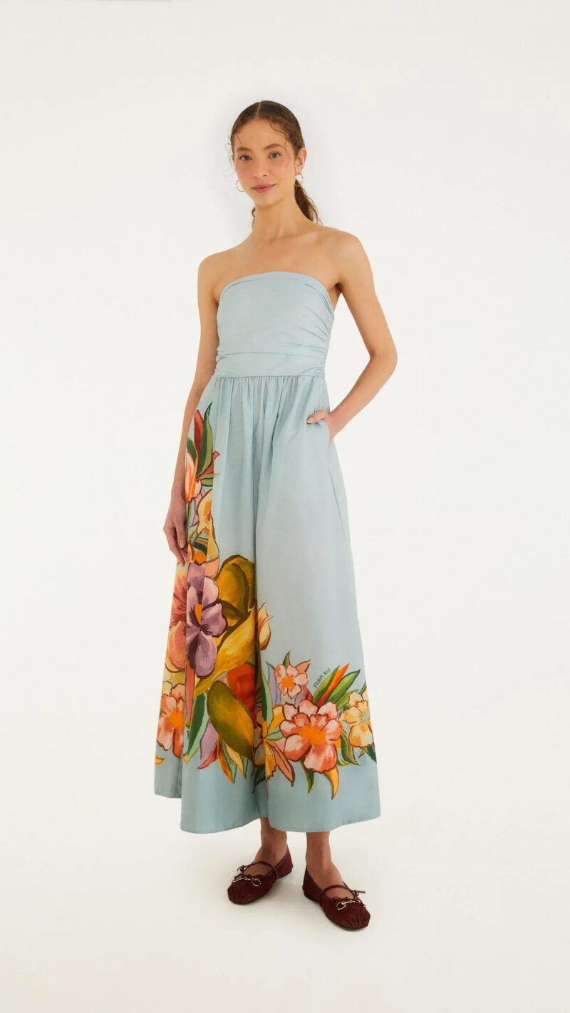 Vestido Estampado Folhagem De Inverno Farm R:343939