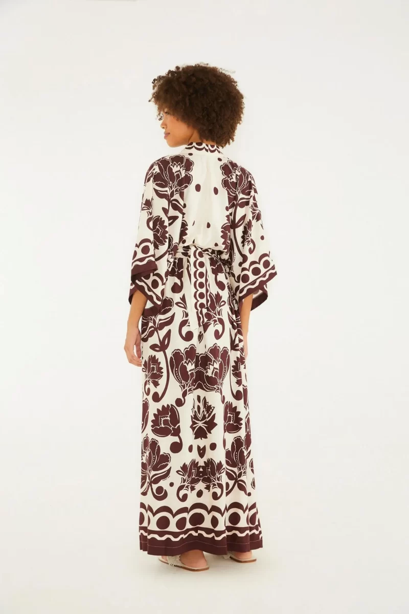 Vestido Longo Floral Arabesque Farm R:342516 - Image 2