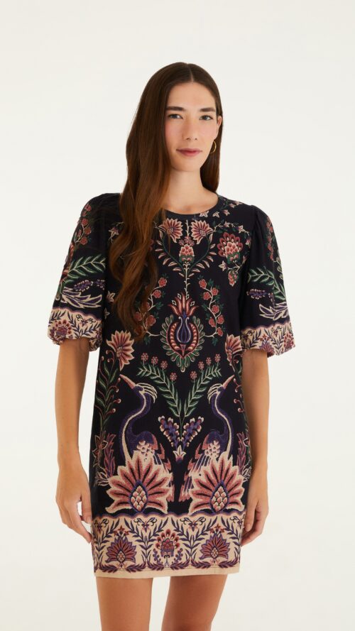 Vestido T-shirt  Jardim Maravilhoso Farm R:342176