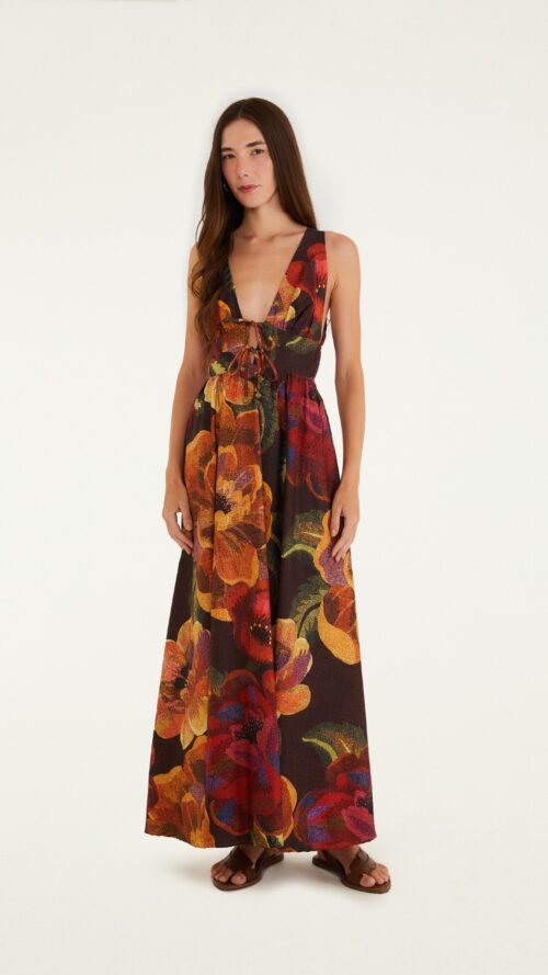 Vestido Longo Chita Bacana Farm R:343145