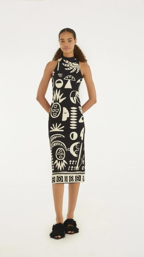 Vestido Midi Lenço Tropical Farm R:344640