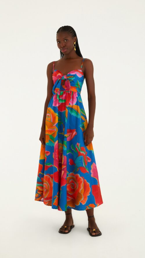 Vestido Marias Rosas Pintadas Farm R:345555