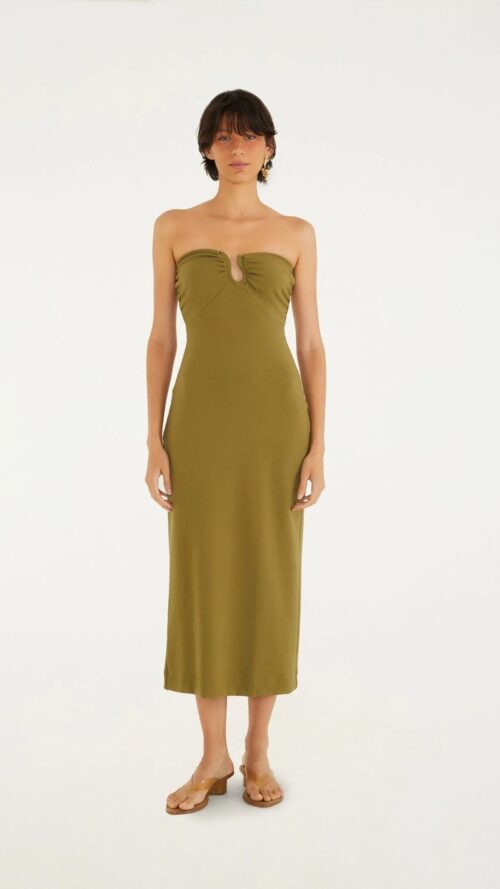 Vestido Midi Aviamento Farm R:347522