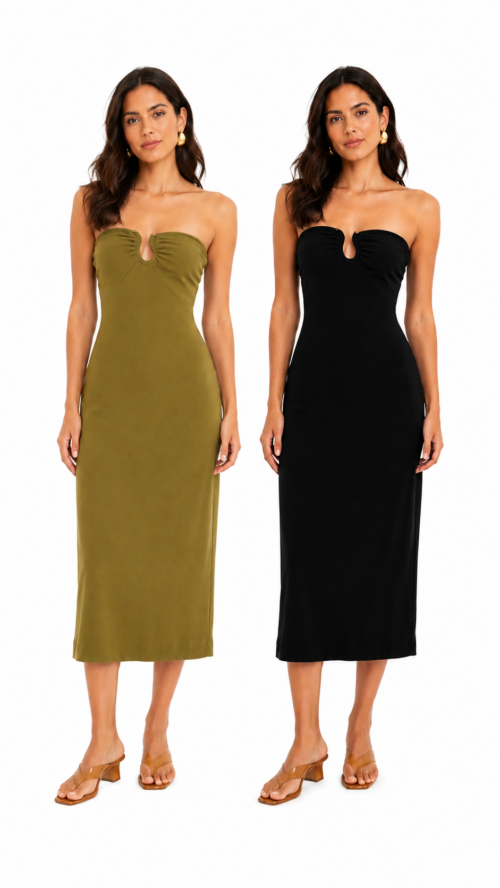 Vestido Midi Aviamento Farm R:347522