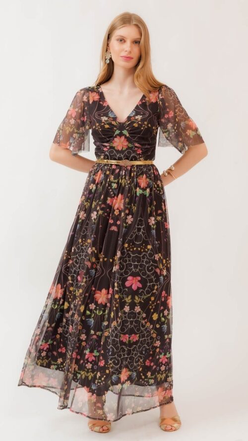 Vestido Longo Jardim Real Antix R:082899