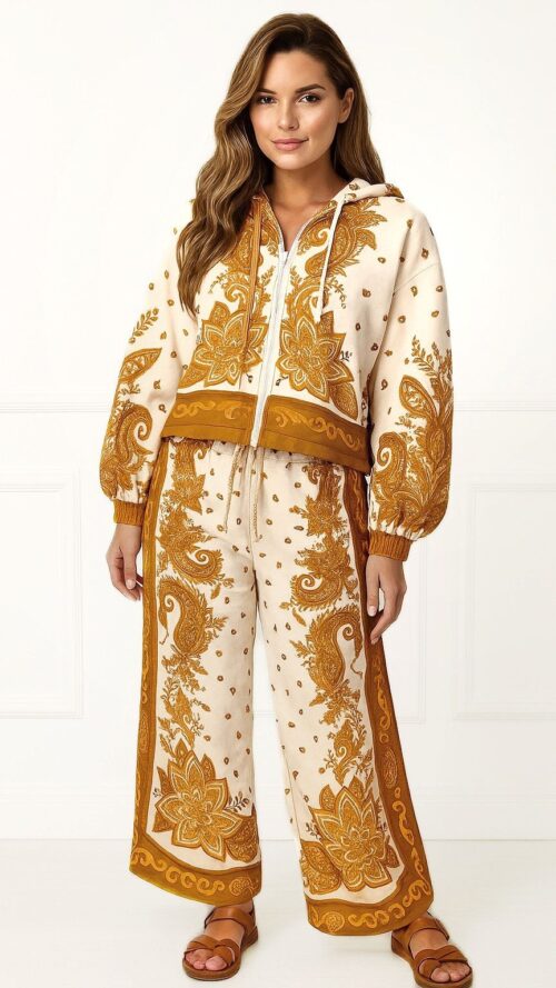 Casaco Capuz Paisley Farm R:324137