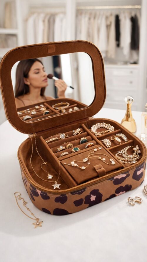 Porta Joias Onça Bandana Caramelo Farm R:362222