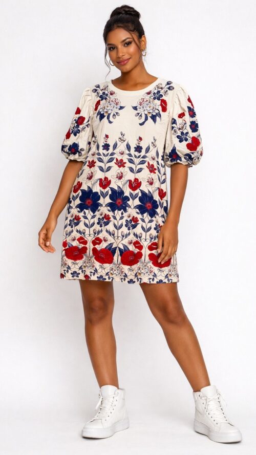 Vestido Tshirt Mg Fofa Floral Lina Farm R:357991