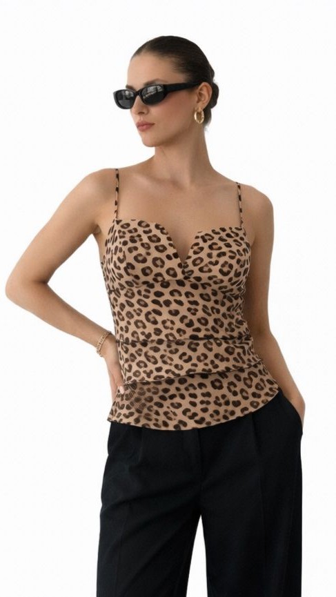 Blusa Babados Onca Flor E Farm R:359800