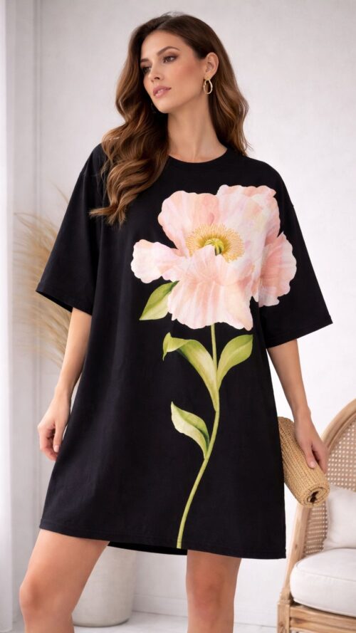 Vestido Tshirt Big Papoula Farm R:357981