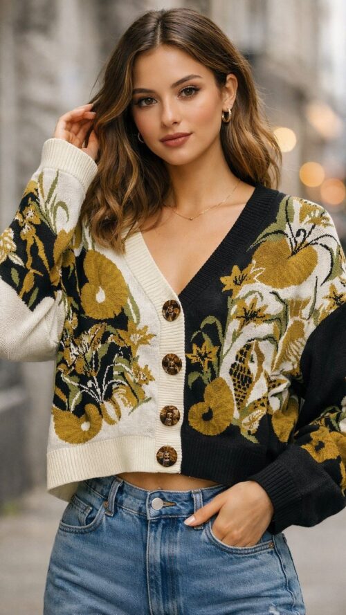 Cardigan Tricot Concha Surreal R:356007