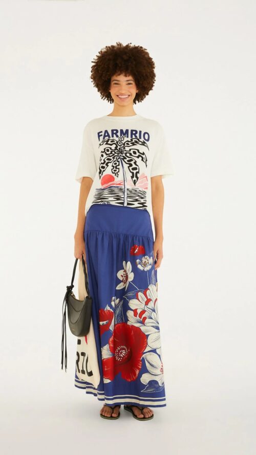 Saia Ampla Vera Lenço Farm R:356701