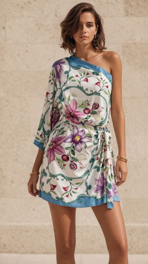 Vestido Ombro Só Lenço de Outono Farm R:370484