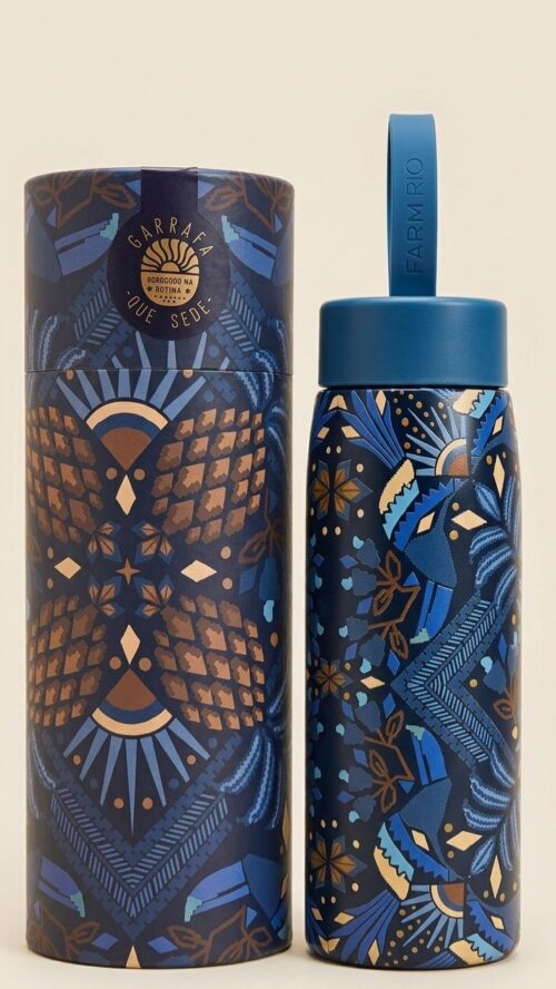 Garrafa Farm Que Sede 500ml Lenço Magia Farm R:371207