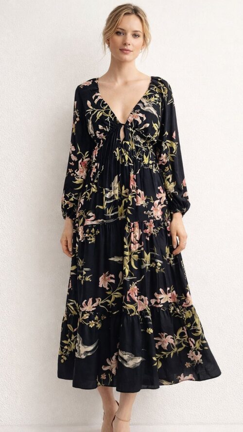 Vestido longo Kyoto Farm R: 361086