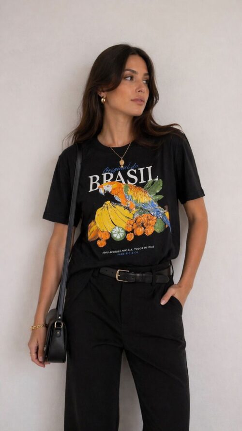 Tshirt Media Original Do Brasil Preto Farm R:368750