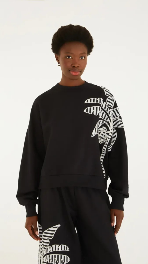 Casaco Moletom Coqueiro Bordado Farm R:359231