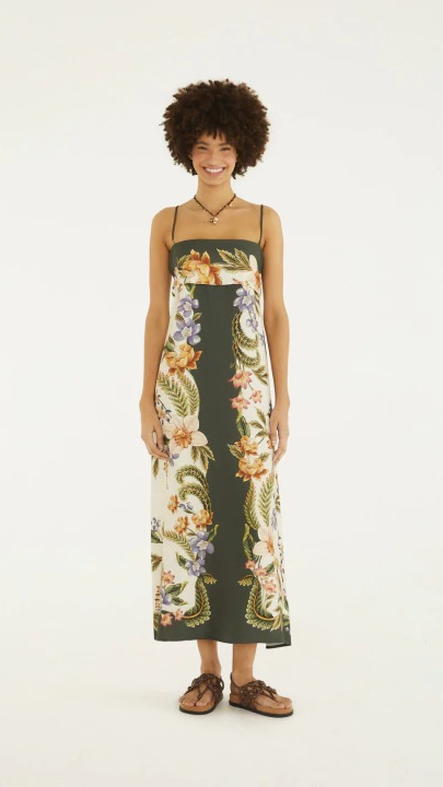 Vestido Longo Natureza Verde Farm R:360102