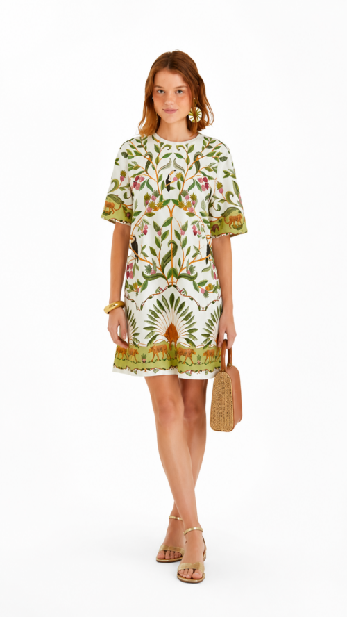 Vestido Tshirt Basico Floresta Doce Farm R: 342159