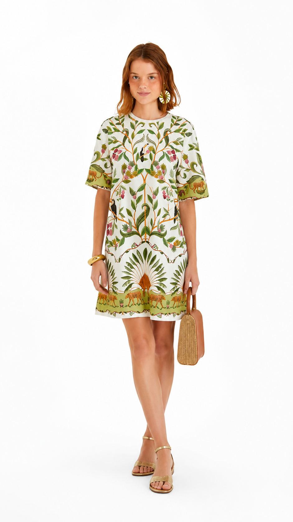 Vestido Tshirt Basico Floresta Doce Farm R: 342159