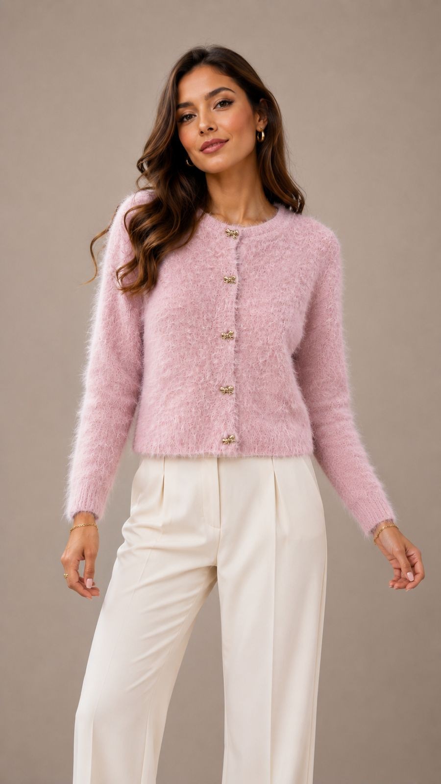 Cardigan Pelinho Curto Slim Farm R:360460