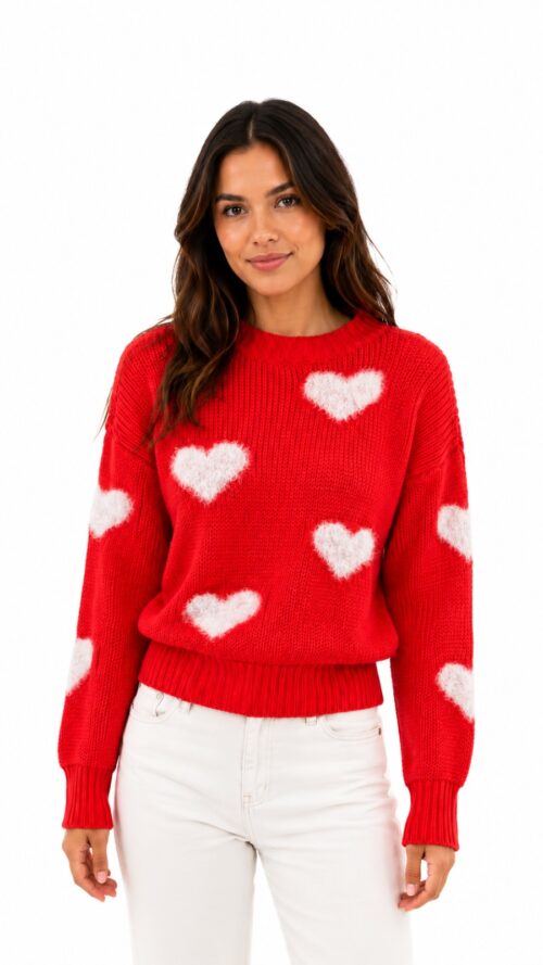 Blusa Trico coração - Donna Liss