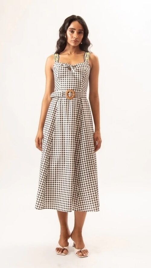 Vestido Super Midi Com Cinto Rafaela - Antix R:082961