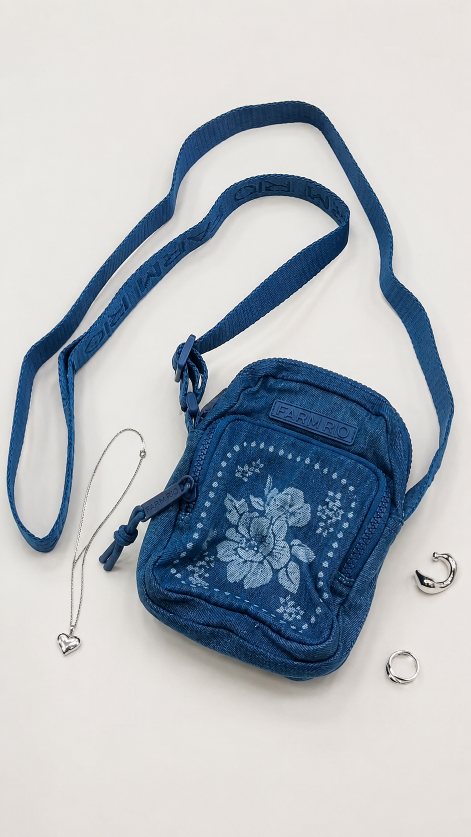Bolsa Da Gema Jeans Lenço Tropical - Farm R:369313