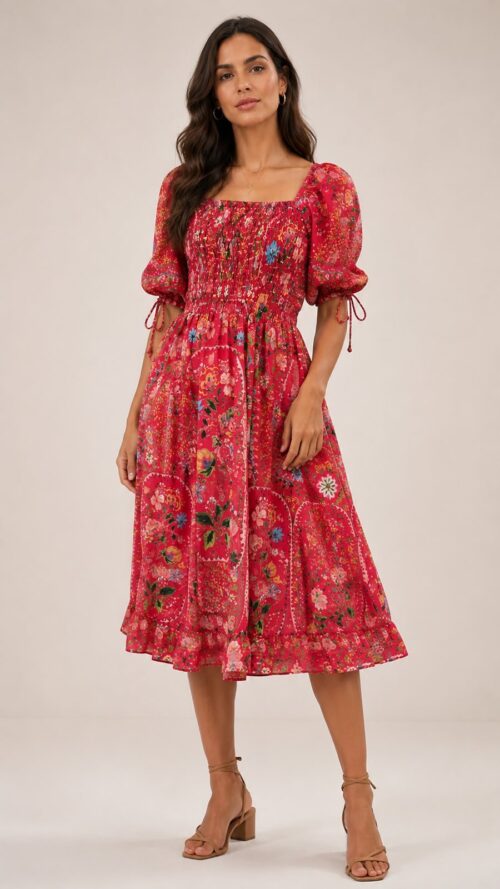 Vestido Midi Lindeza -Antix R:082730 (Pequeno Defeito)