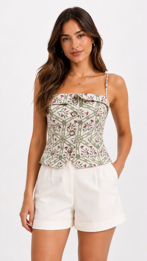 Blusa Colete Encanto Floral Farm R:368446