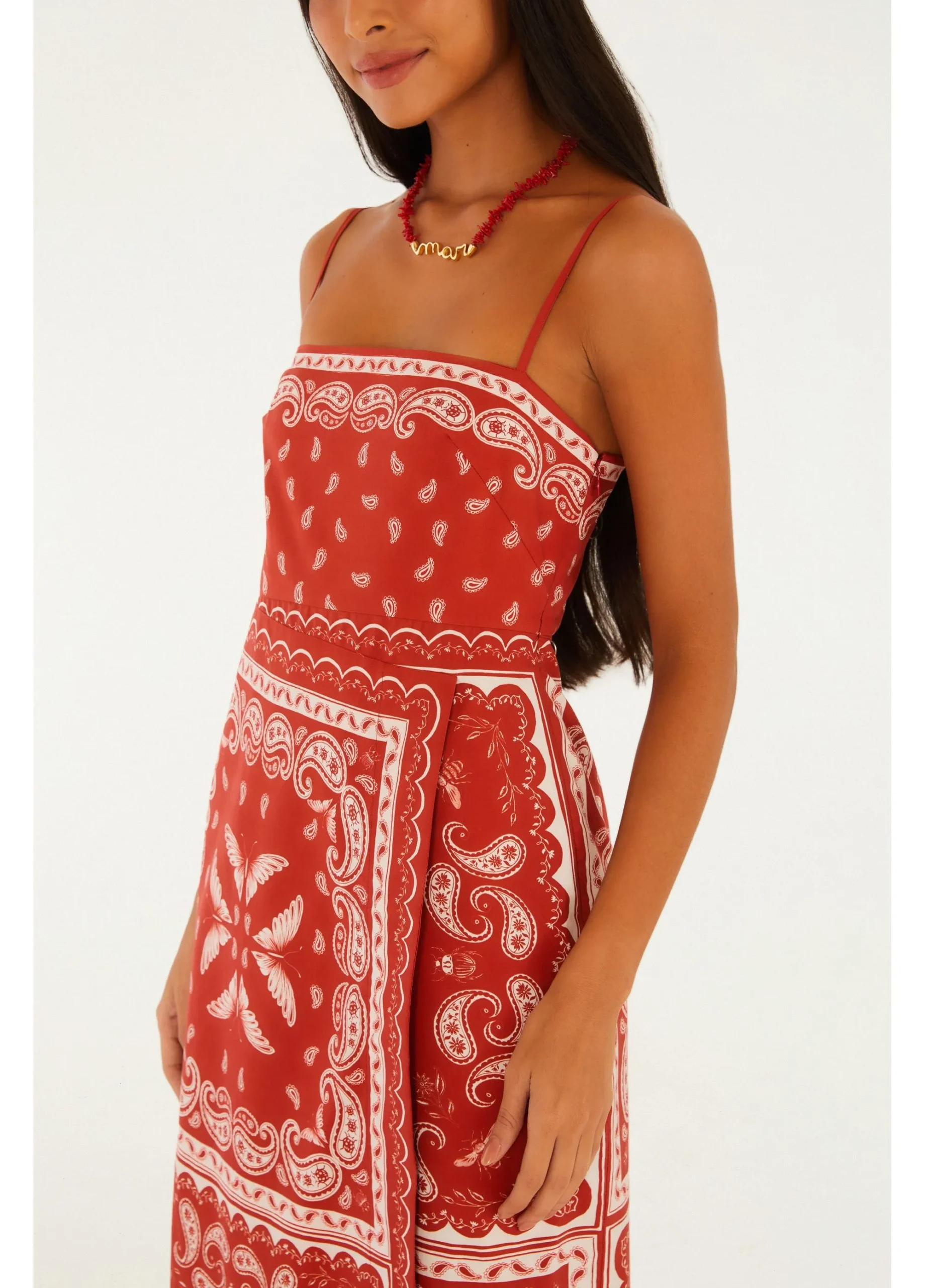 Vestido Cropped Bandana Jardim Farm R: 366717 - Imagem 3