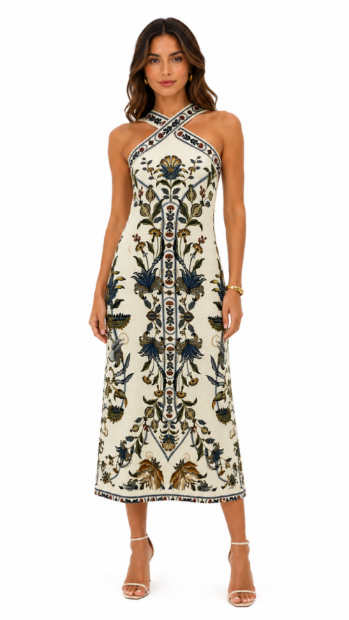 Vestido Midi Flor Do Deserto Farm R:367015