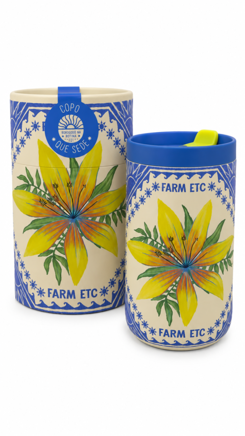 Copo Que Sede 450ML Praia RJ Tardezinha Farm R:78336053