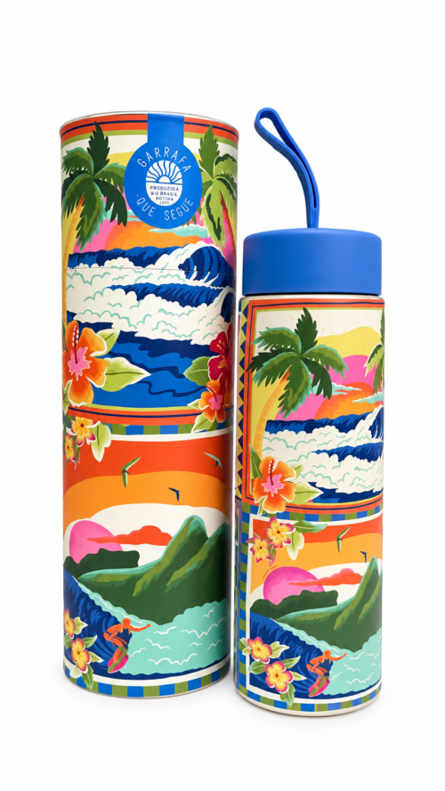 Garrafa Que Sede Praia Aloha 750ml ETC Farm R:366154